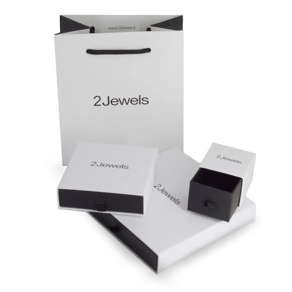 Orecchini Mezzo Cerchio in Acciaio Dorato 2Jewels 261284