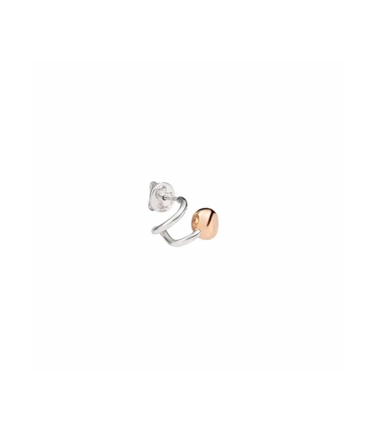 Orecchino Sinistro Donna Dodo Pepita Huggies Argento925 e Oro Rosa 9K DHC0004PEPTL0009A