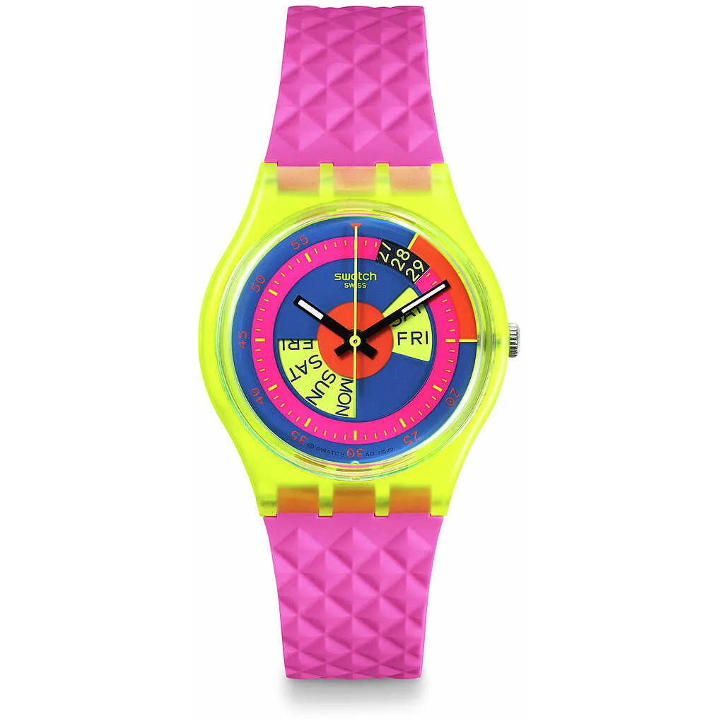 orologio Swatch rosa solo tempo Neon