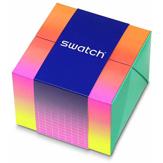 orologio Swatch rosa solo tempo Neon