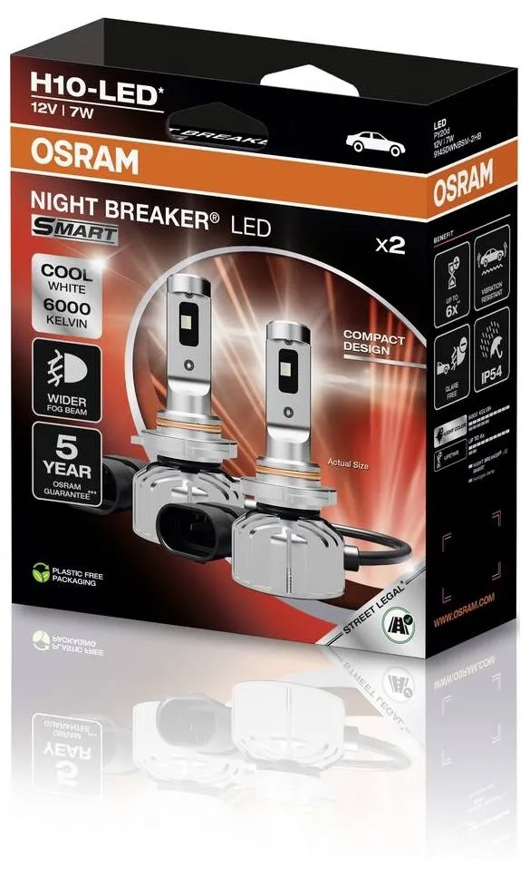 OSRAM 9145DWNBSM-2HB Lampadina LED #####NIGHT BREAKER® LED SMART H10  12 V