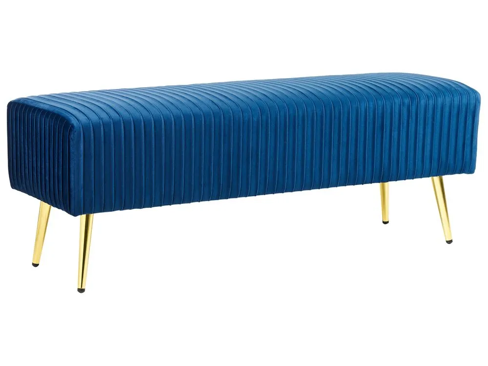 Panca velluto blu PATERSON