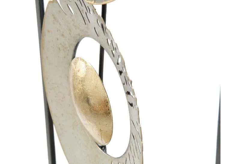 Pannello 3d design elegante in ferro a forma di anello