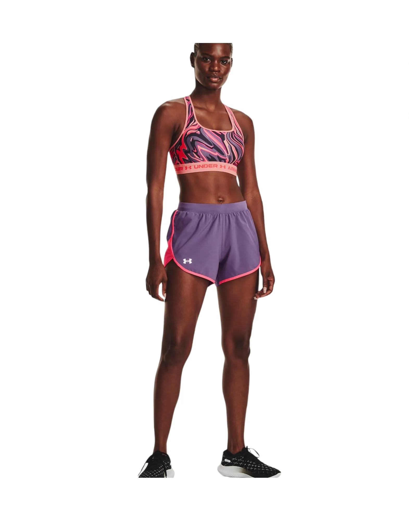 Pantaloncini Fly-By Elite 3IN Donna Retro Purple/Pink Shock