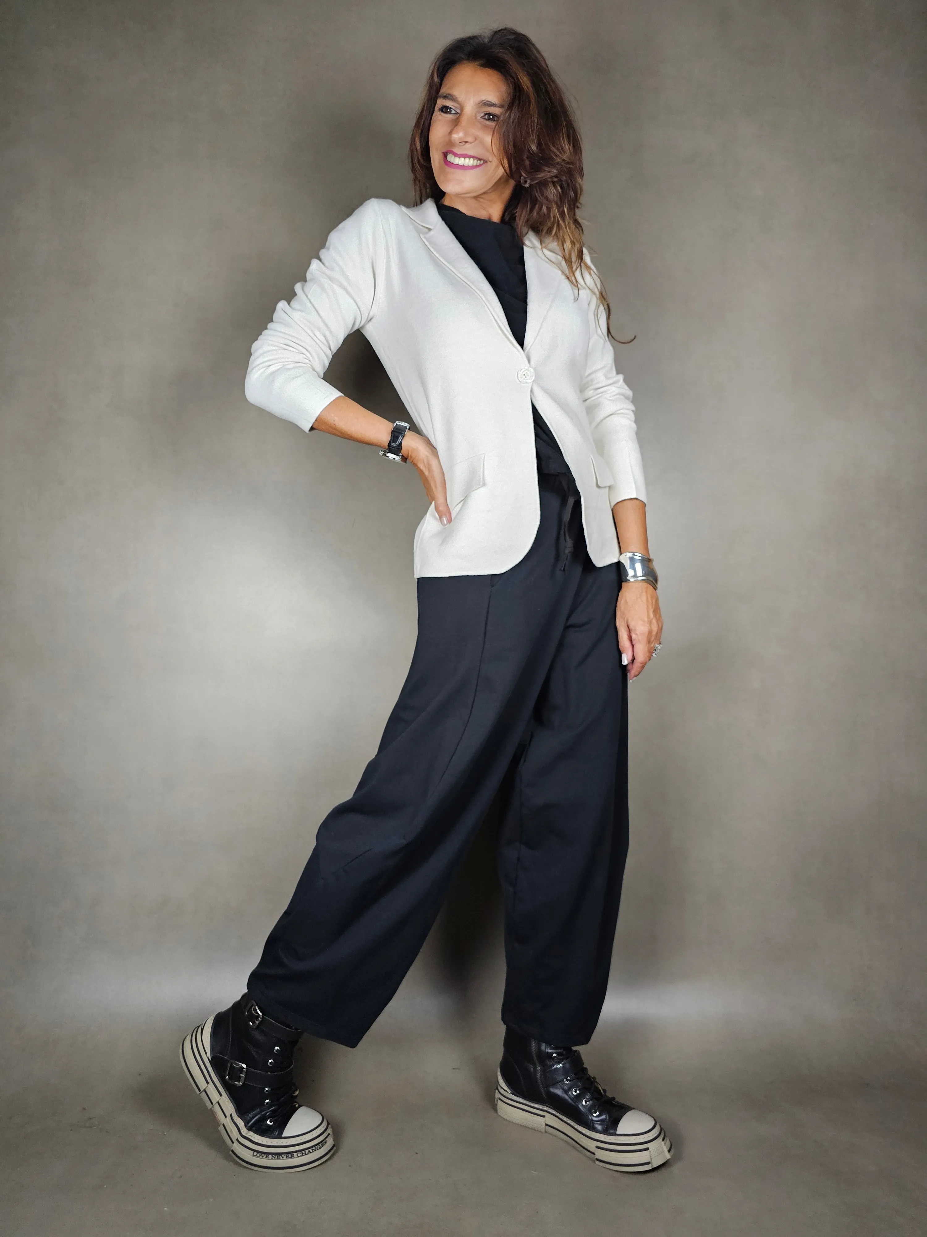pantalone felpa cuciture dietro 100co