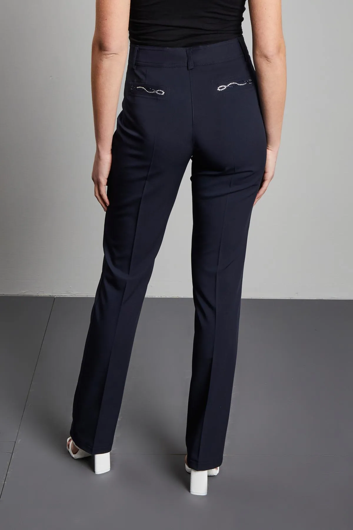Pantalone in tinta unita BLU