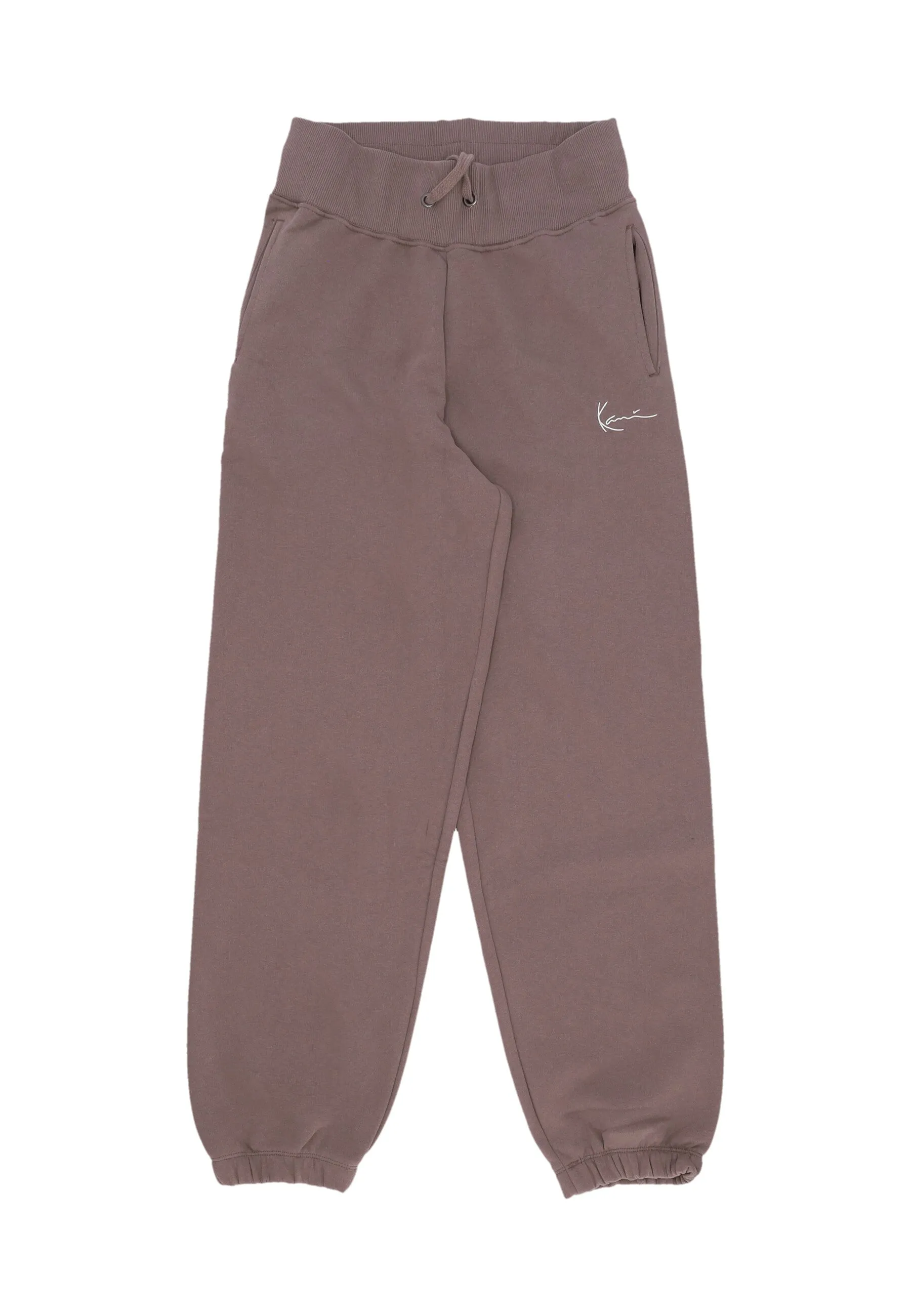 Pantalone Tuta Felpato Donna W Small Signature Essential Os Sweatpants Taupe