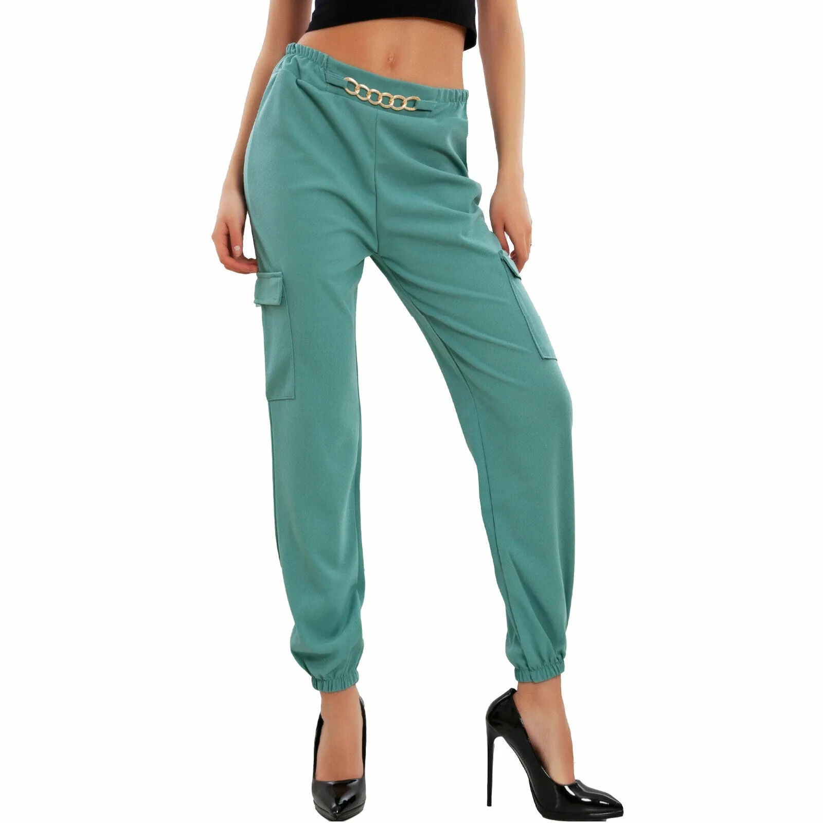 Pantaloni donna casual catena VI-8016