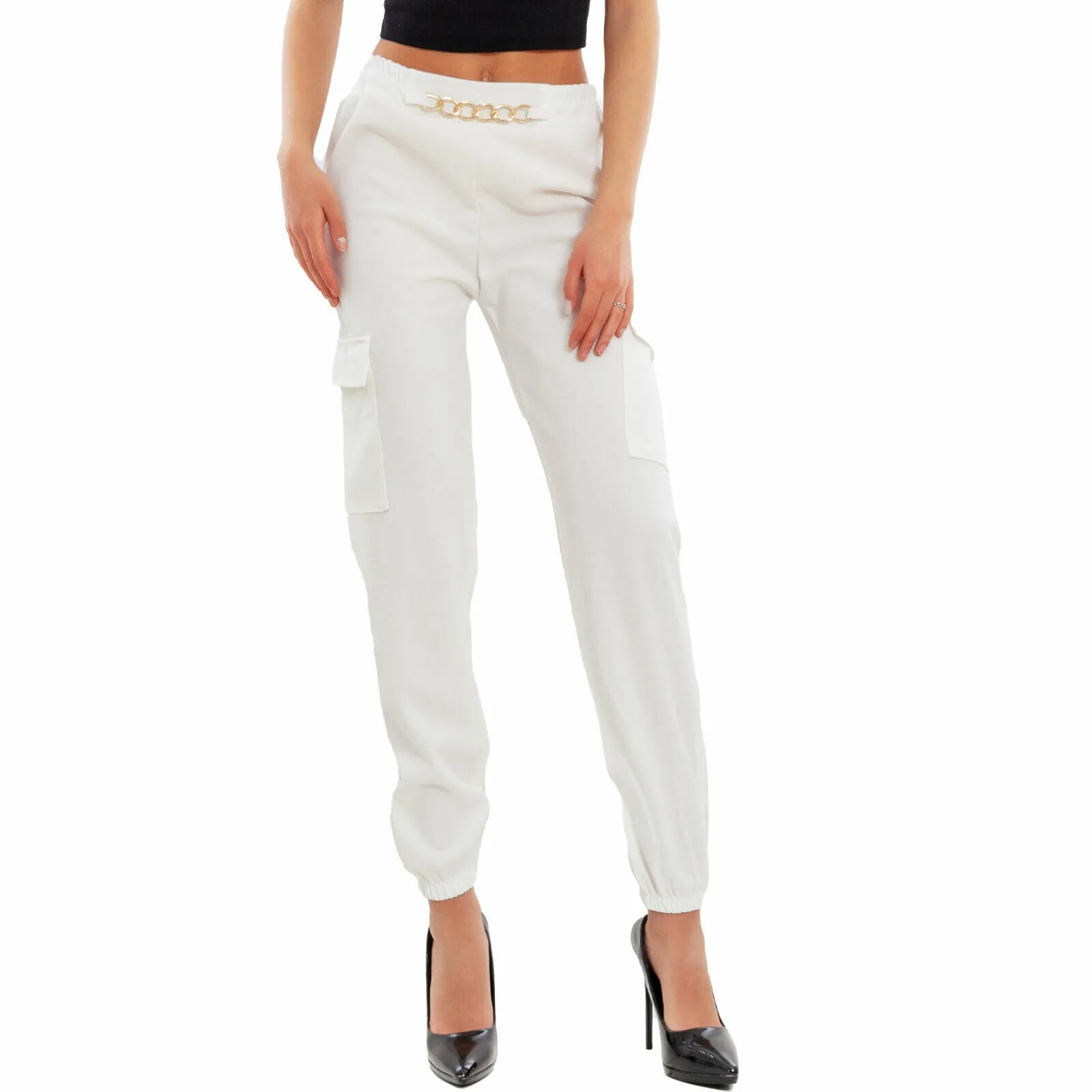 Pantaloni donna casual catena VI-8016