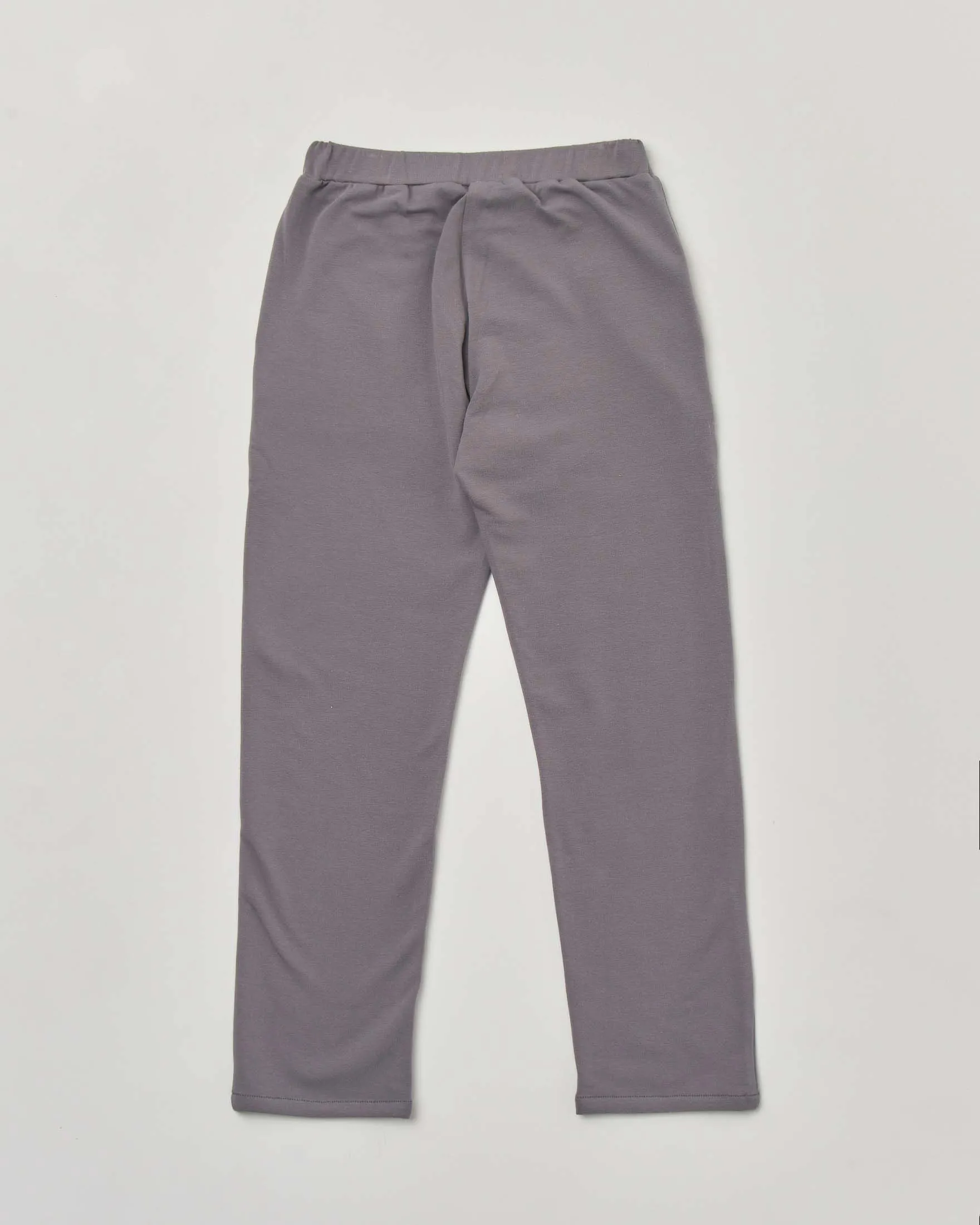 Pantaloni grigio in jersey di cotone stretch 36-38