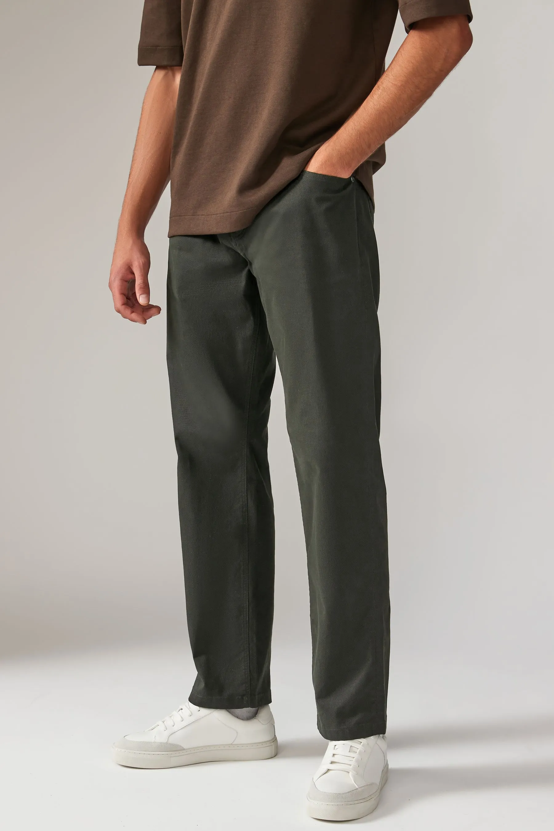 Pantaloni in Stretch Denim Jeans Stampato Soft Touch    
