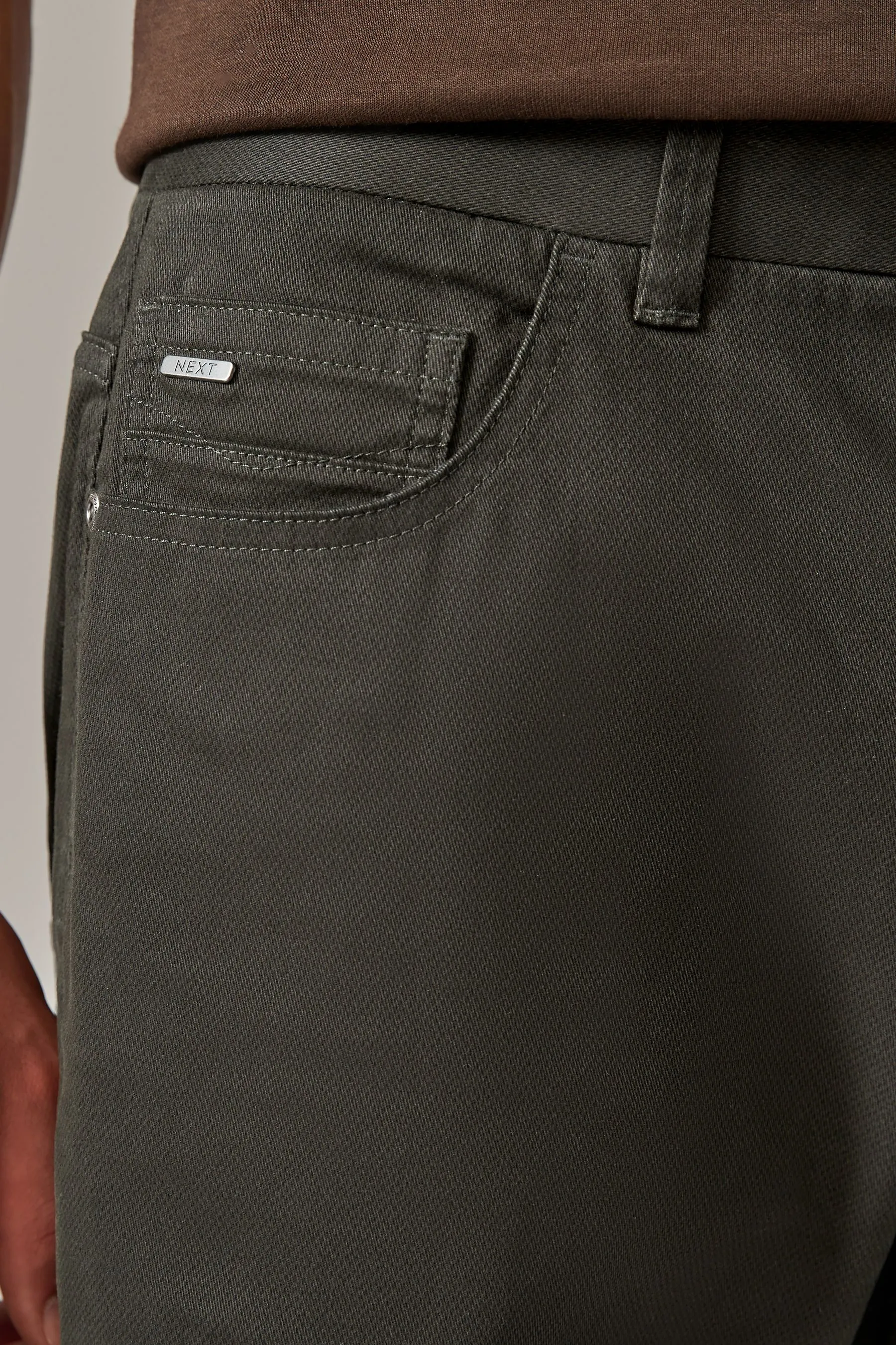 Pantaloni in Stretch Denim Jeans Stampato Soft Touch    