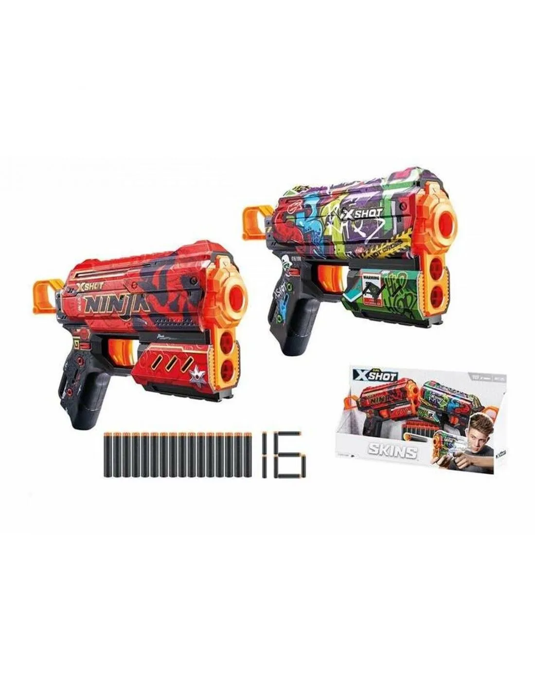 Pistola Zuru X-Shot Skins Flux