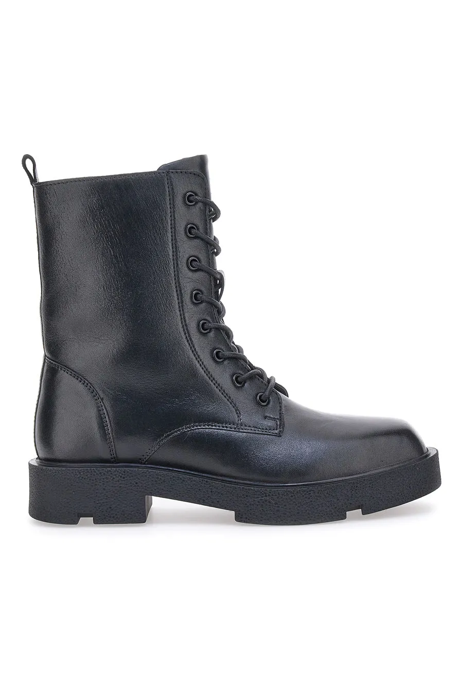   PITTARELLO ROCK Anfibi Neri In Pelle Pittarello Rock 6680