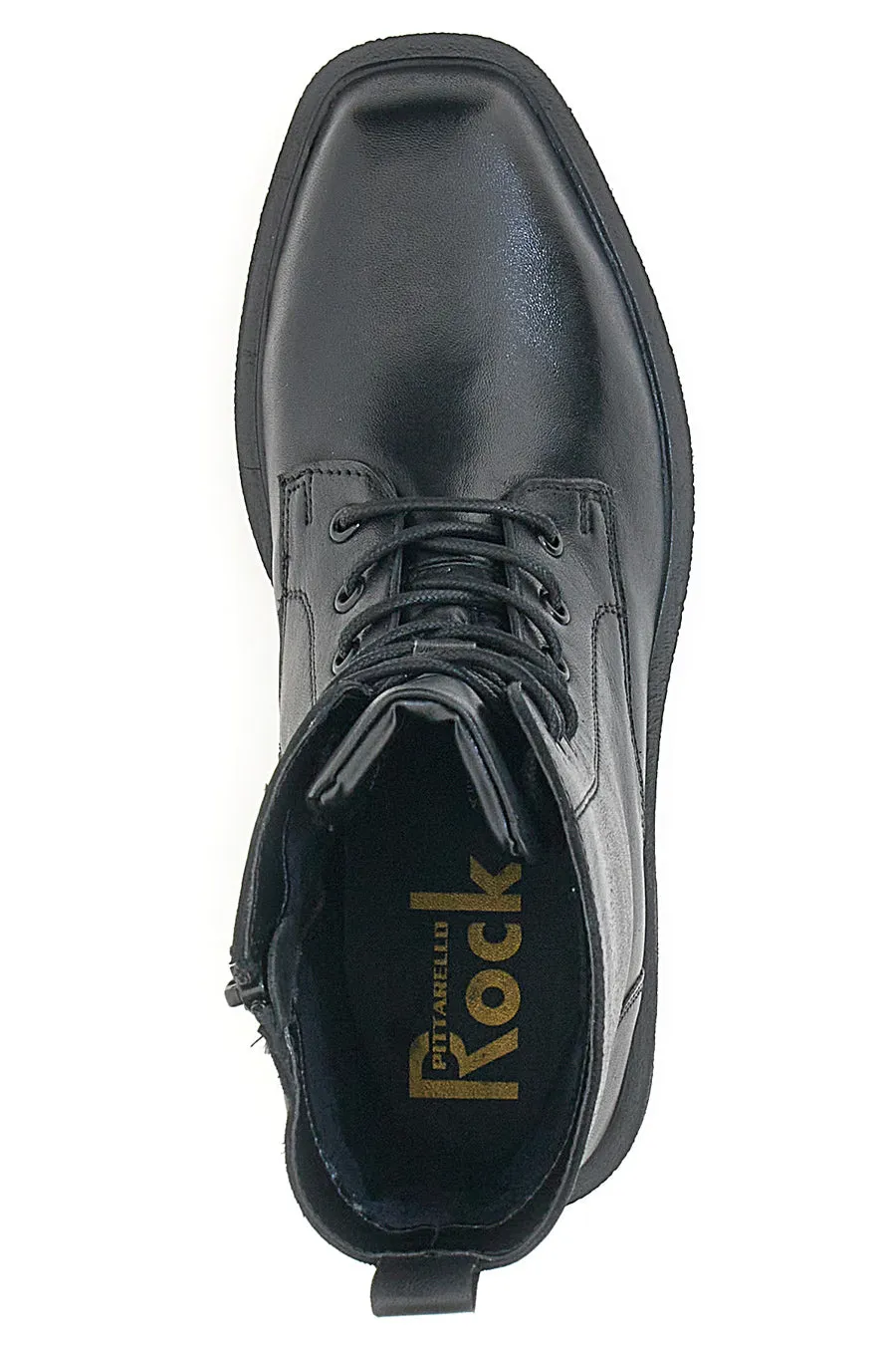   PITTARELLO ROCK Anfibi Neri In Pelle Pittarello Rock 6680