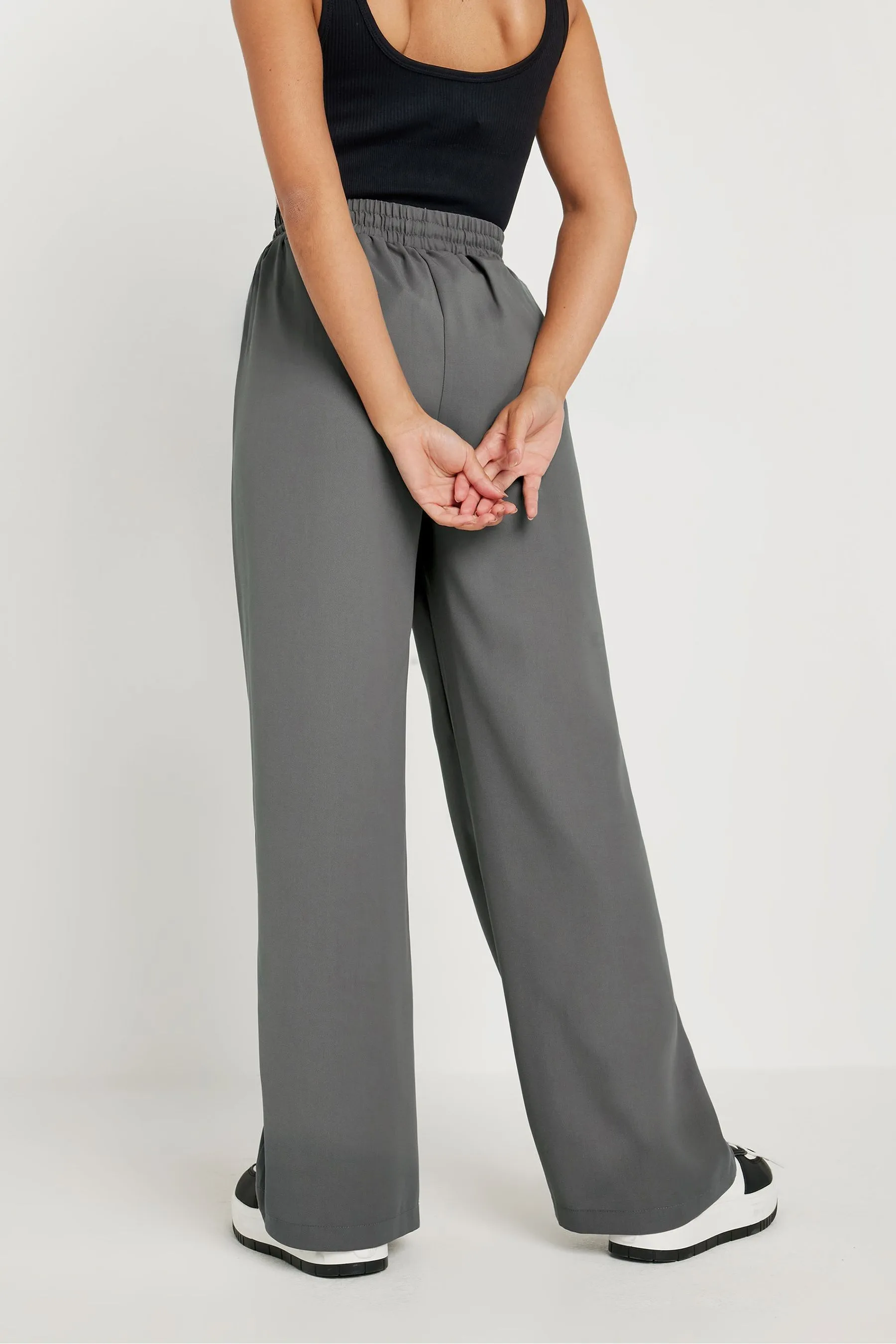 PixieGirl Petite pintuck allacciata in vita - Pantaloni a fondo ampio    