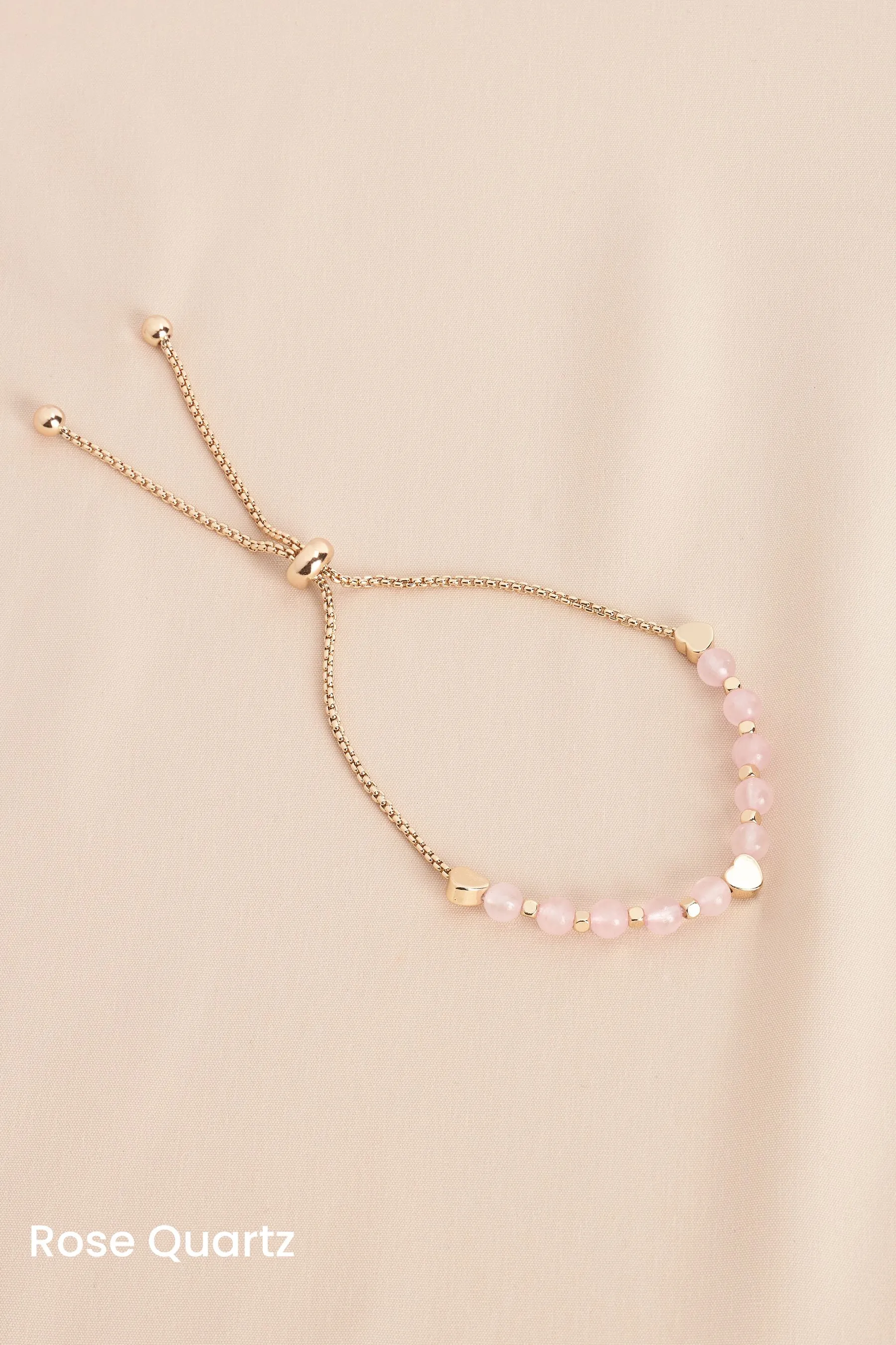 Placcatura oro/argento  - Bracciale elastico in ottone riciclato con Stone semiprezioso