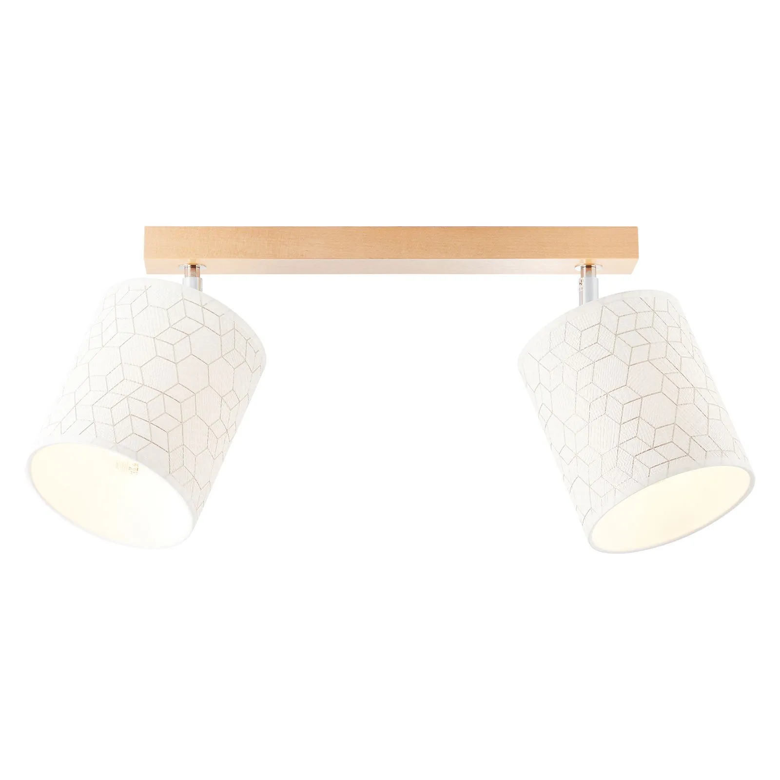 Plafoniera Galance, bianco, 2 luci