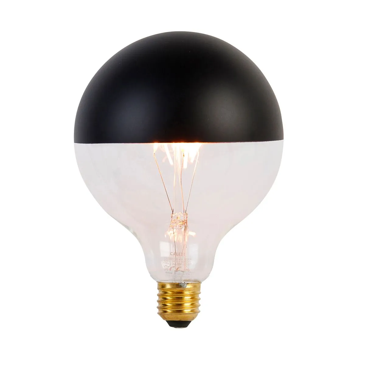 Plafoniera nera a 3 luci con specchio superiore G125 nero dimmerabile - Leia