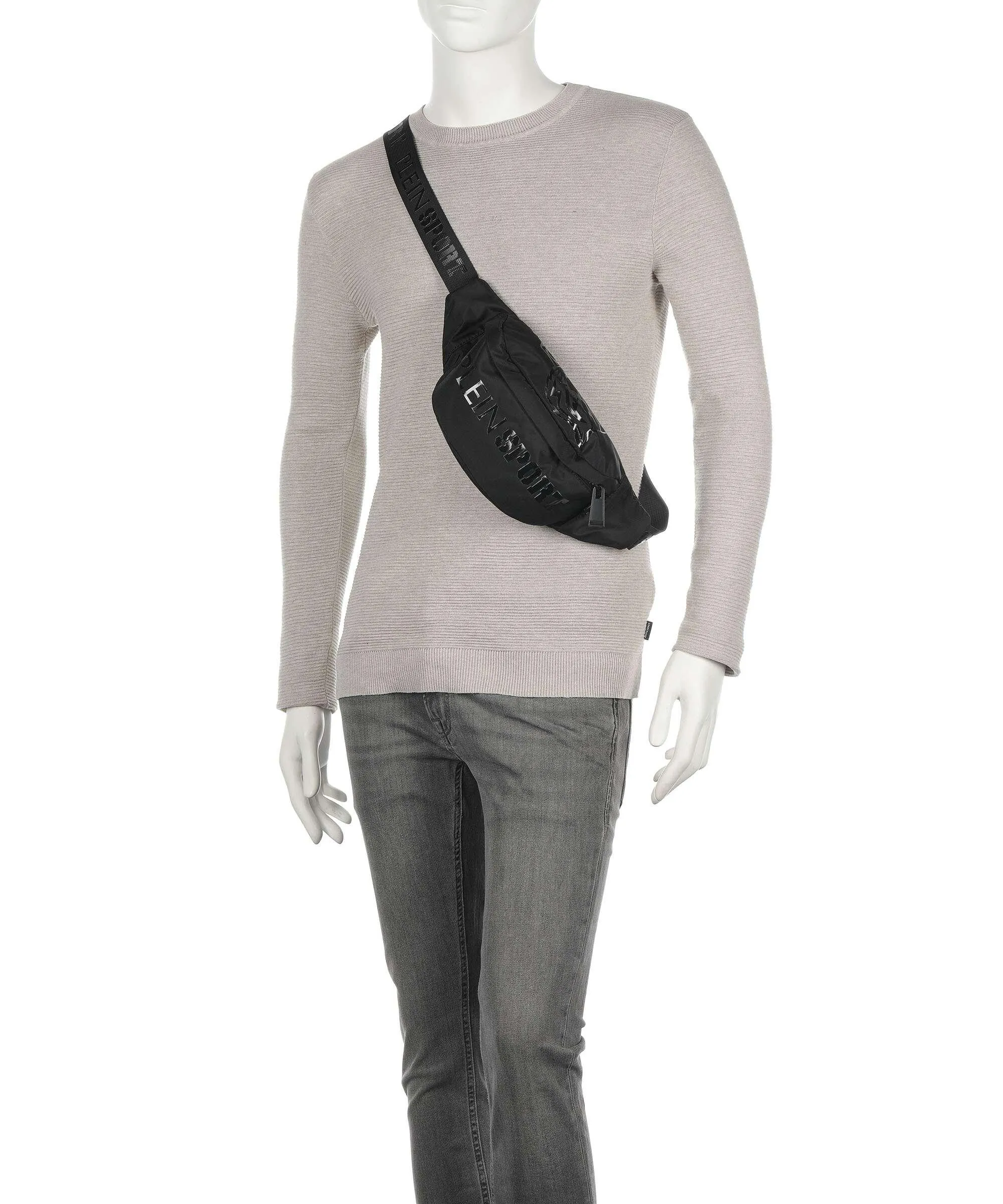  Plein Sport Philadelphia Marsupio poliestere nero  