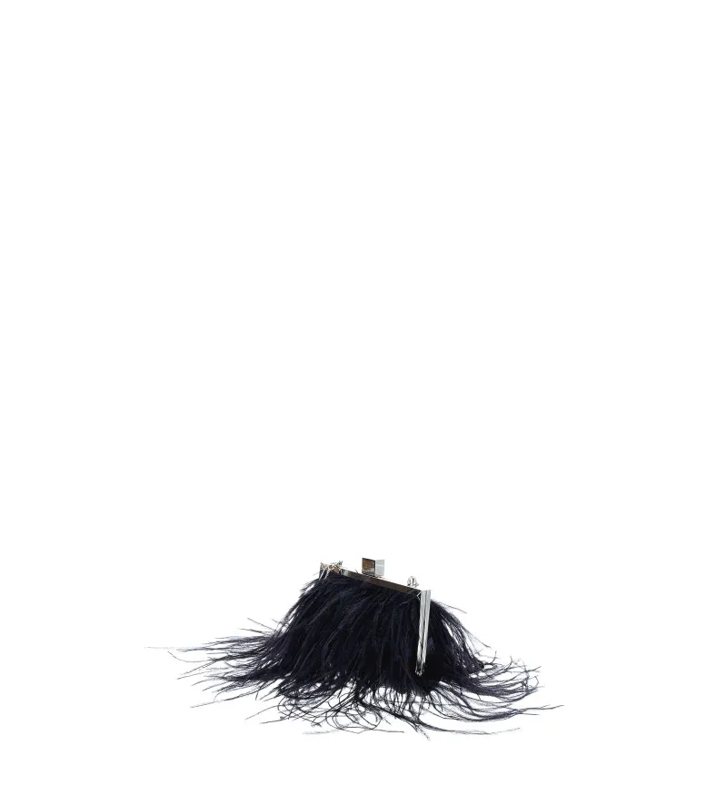Pochette con piume