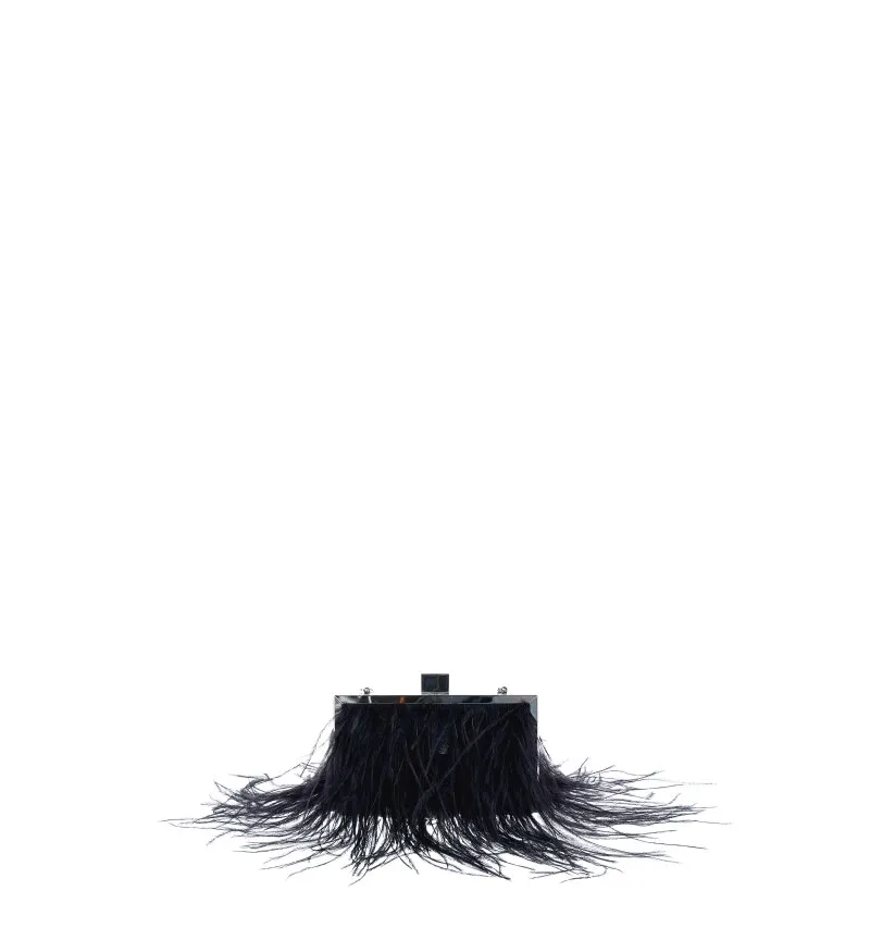 Pochette con piume