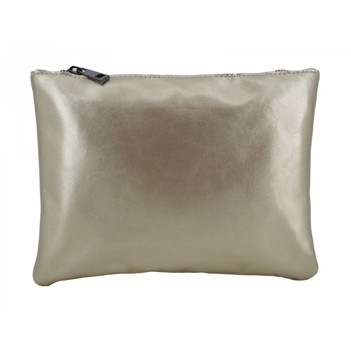 POCHETTE IN ECOPELLE ORO