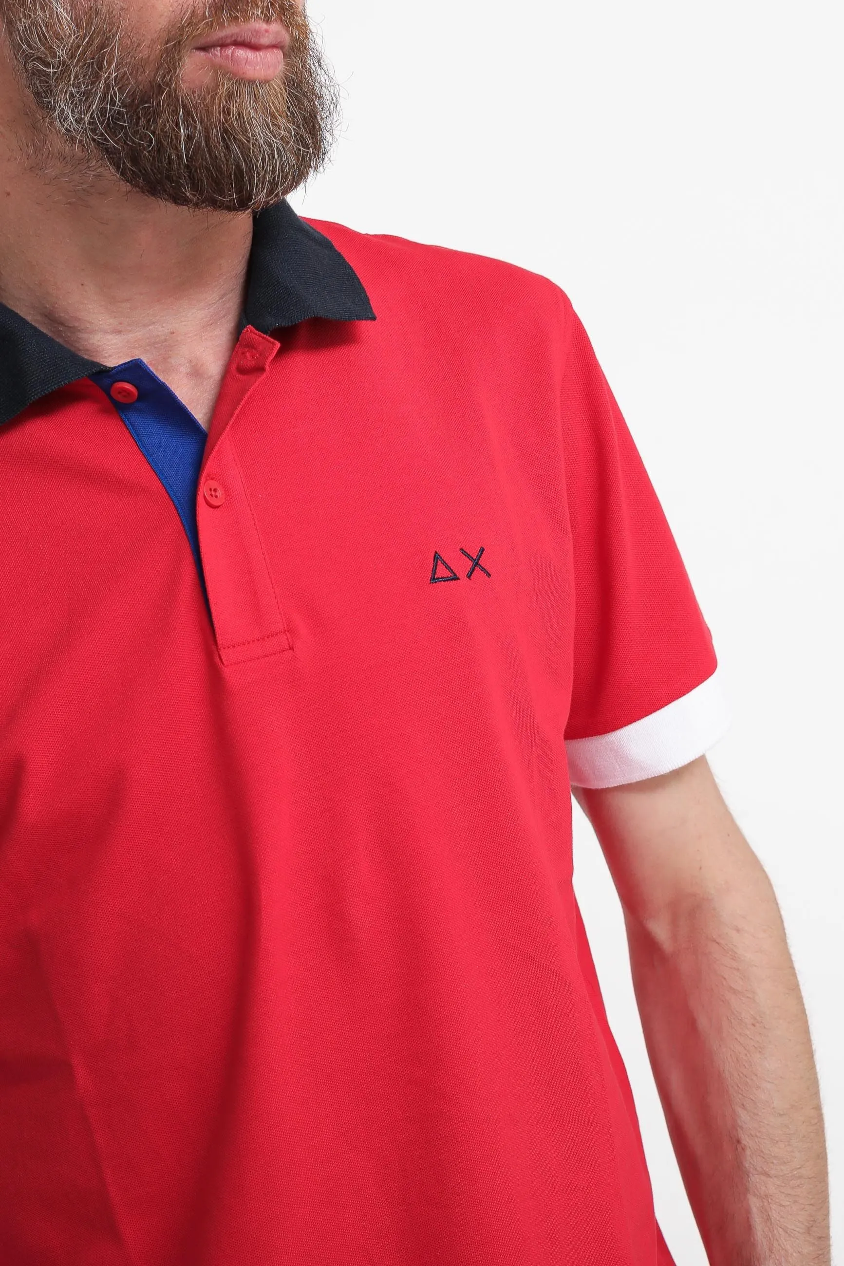 Polo 3 Color Way El - Rosso Fuoco
