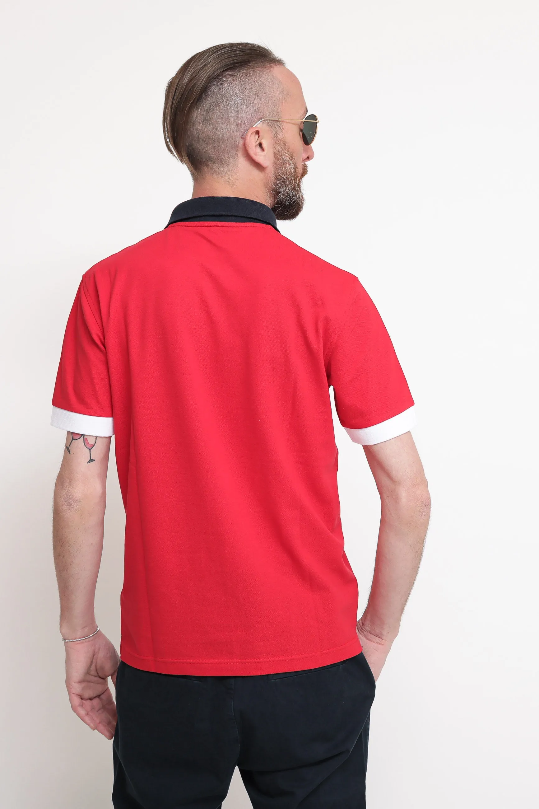 Polo 3 Color Way El - Rosso Fuoco