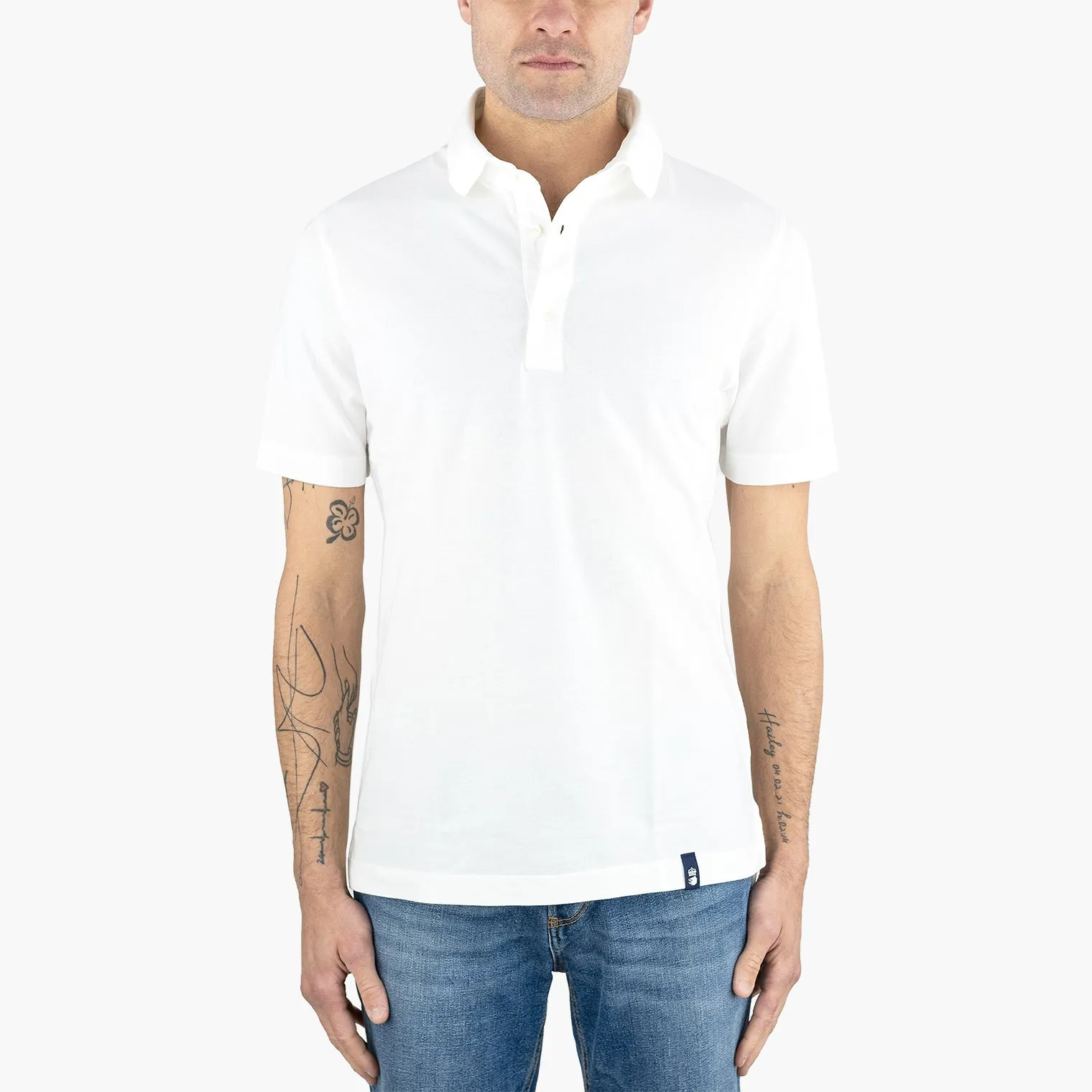 Polo DRUMOHR in Cotone Piquet Bianca