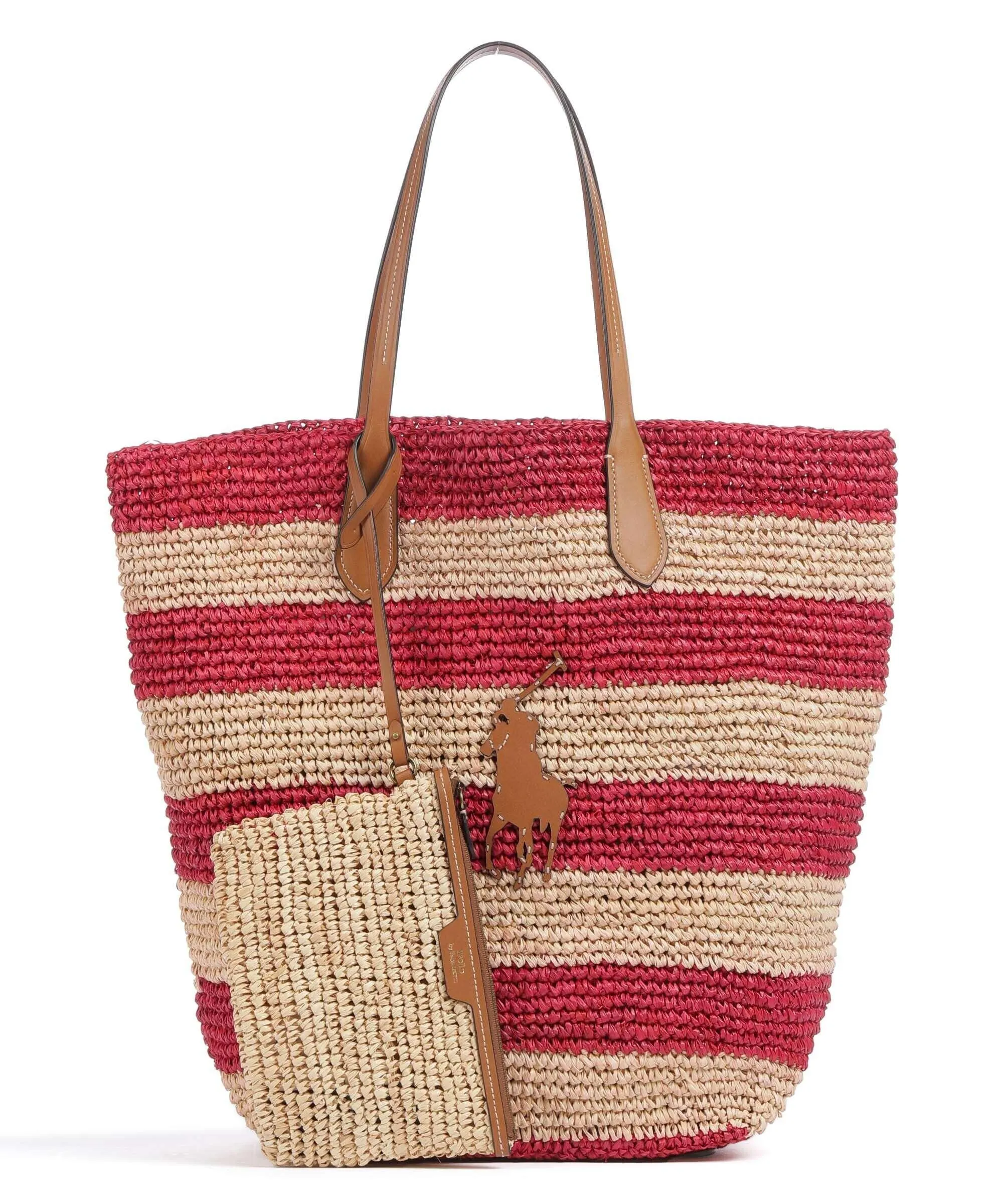  Polo Ralph Lauren Borsa shopper libro beige/rosso  