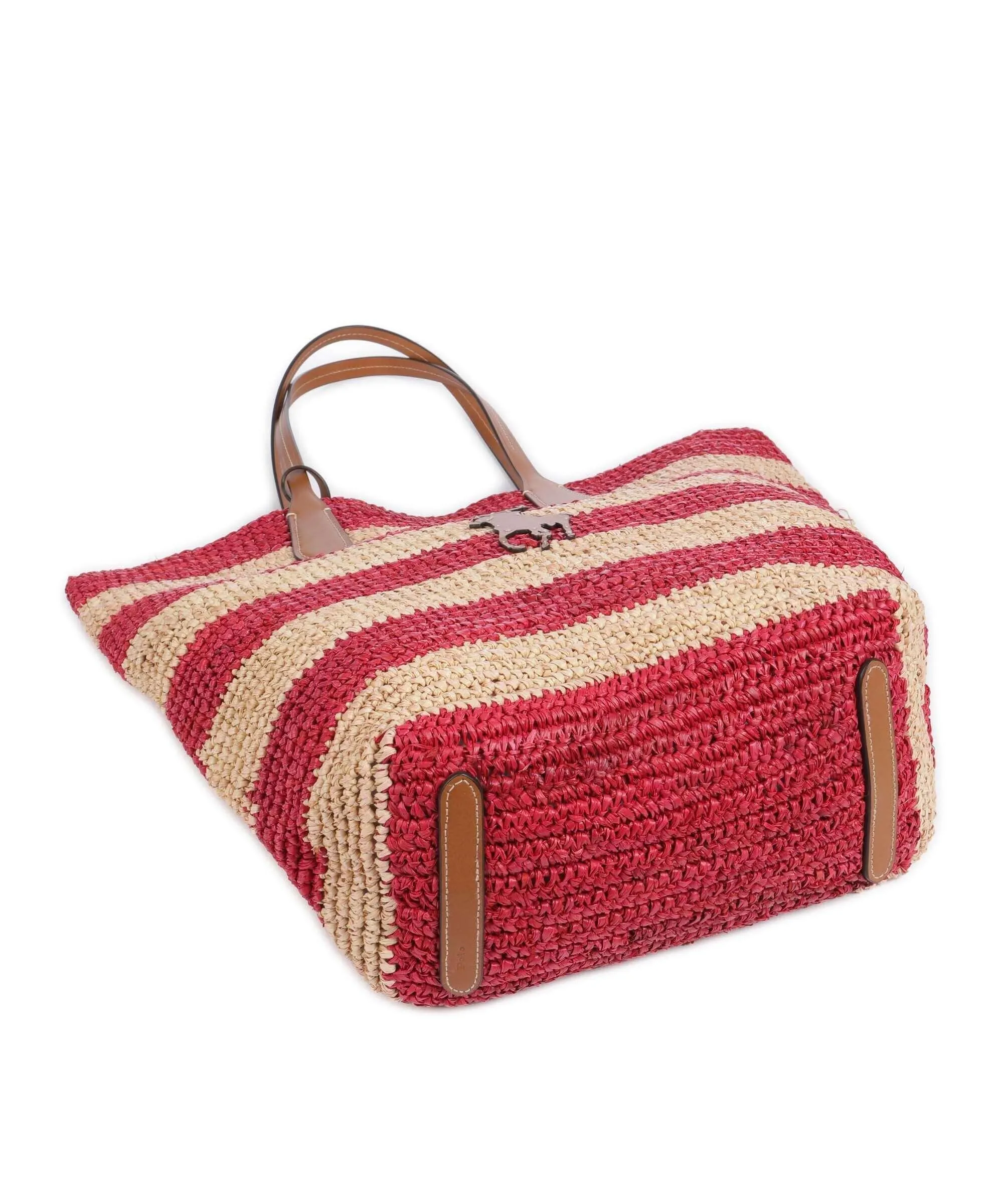  Polo Ralph Lauren Borsa shopper libro beige/rosso  