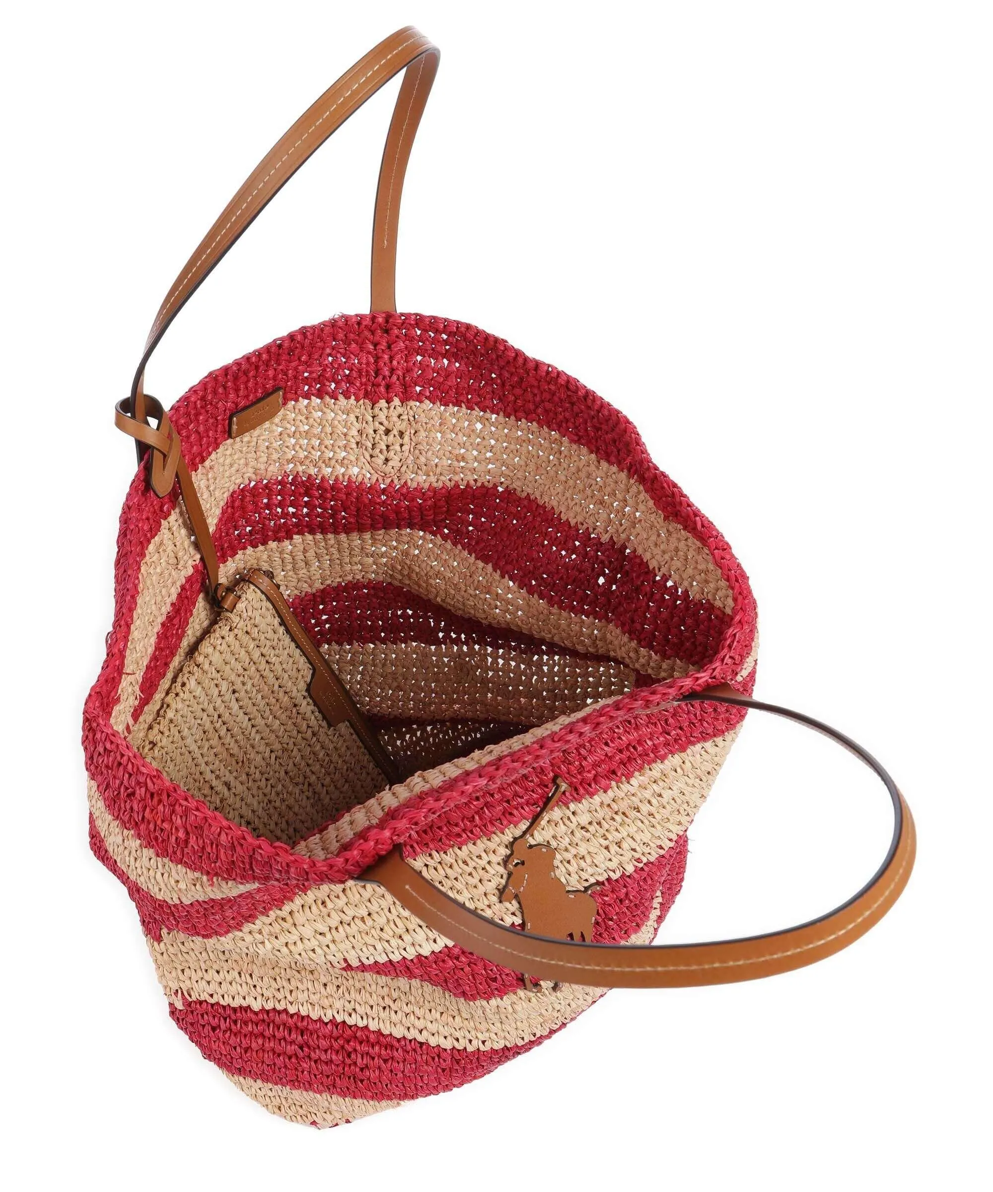  Polo Ralph Lauren Borsa shopper libro beige/rosso  