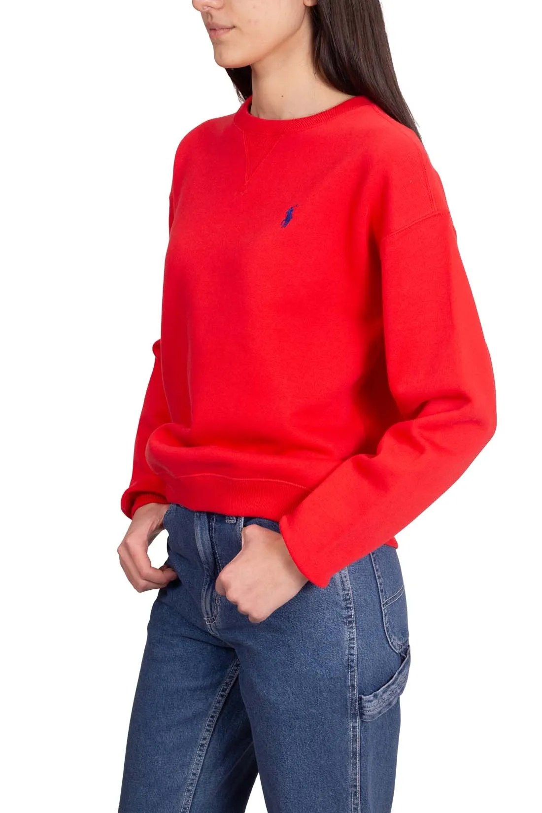POLO RALPH LAUREN Felpa girocollo donna con logo