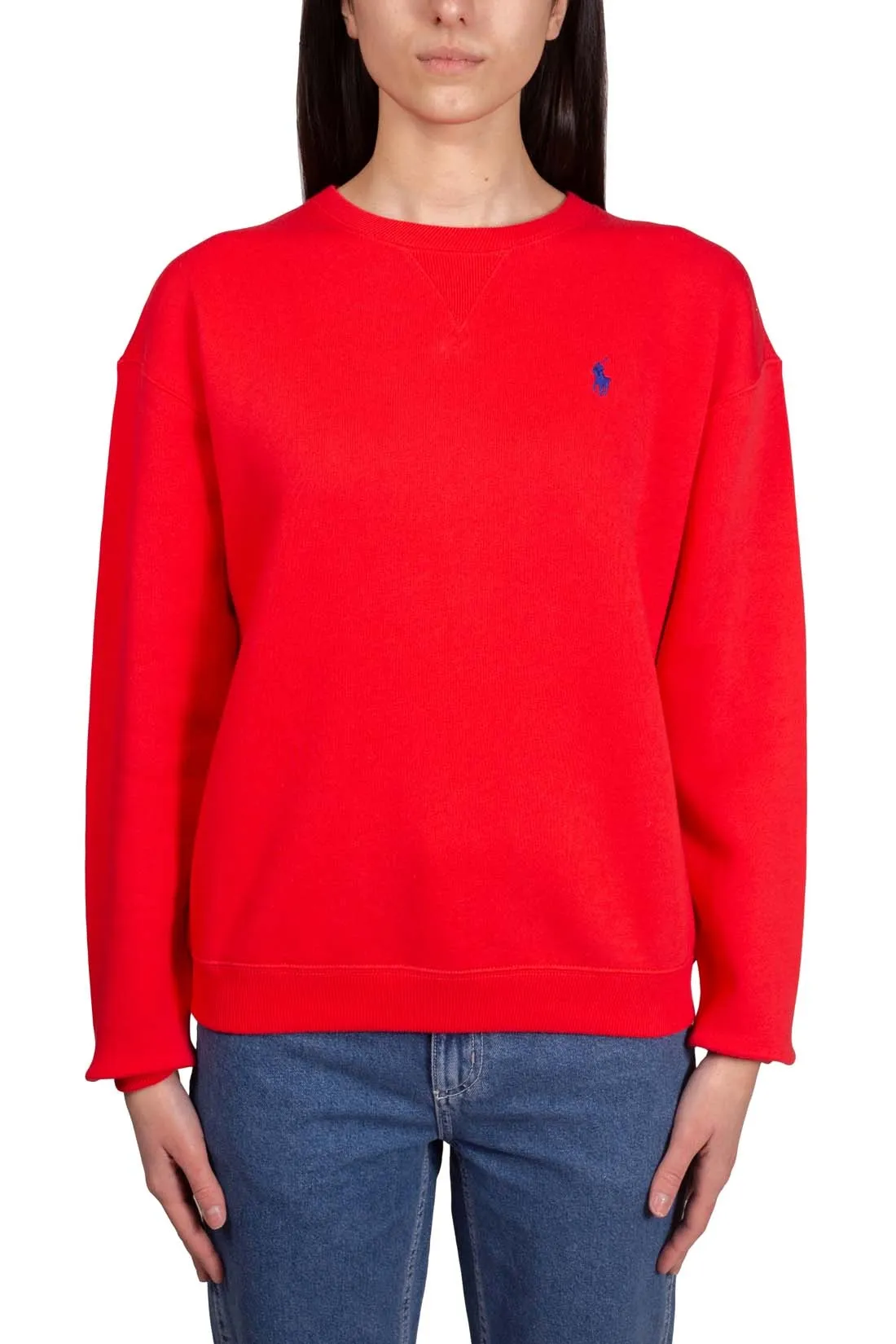 POLO RALPH LAUREN Felpa girocollo donna con logo
