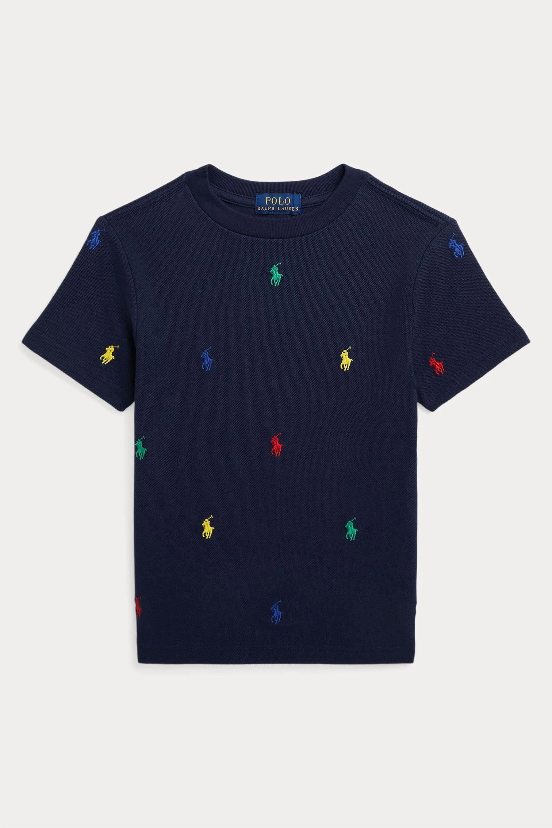 Polo Ralph Lauren Polo Bambino Pony All Over Stampa 100% Cotone T Shirt    