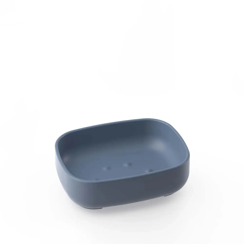 Portasapone Pod in resine termoplastiche Made in Italy indaco