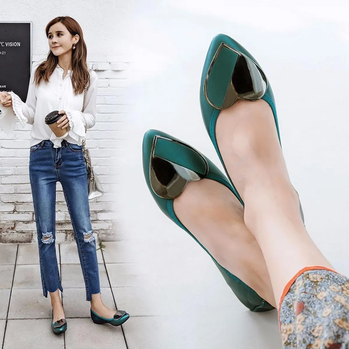 Primavera Autunno 2022 Nuove Donne Scarpe Appartamenti Scarpe Da Barca Ballerine Punta A Punta Scarpe Moda Donna Slipon Superfic