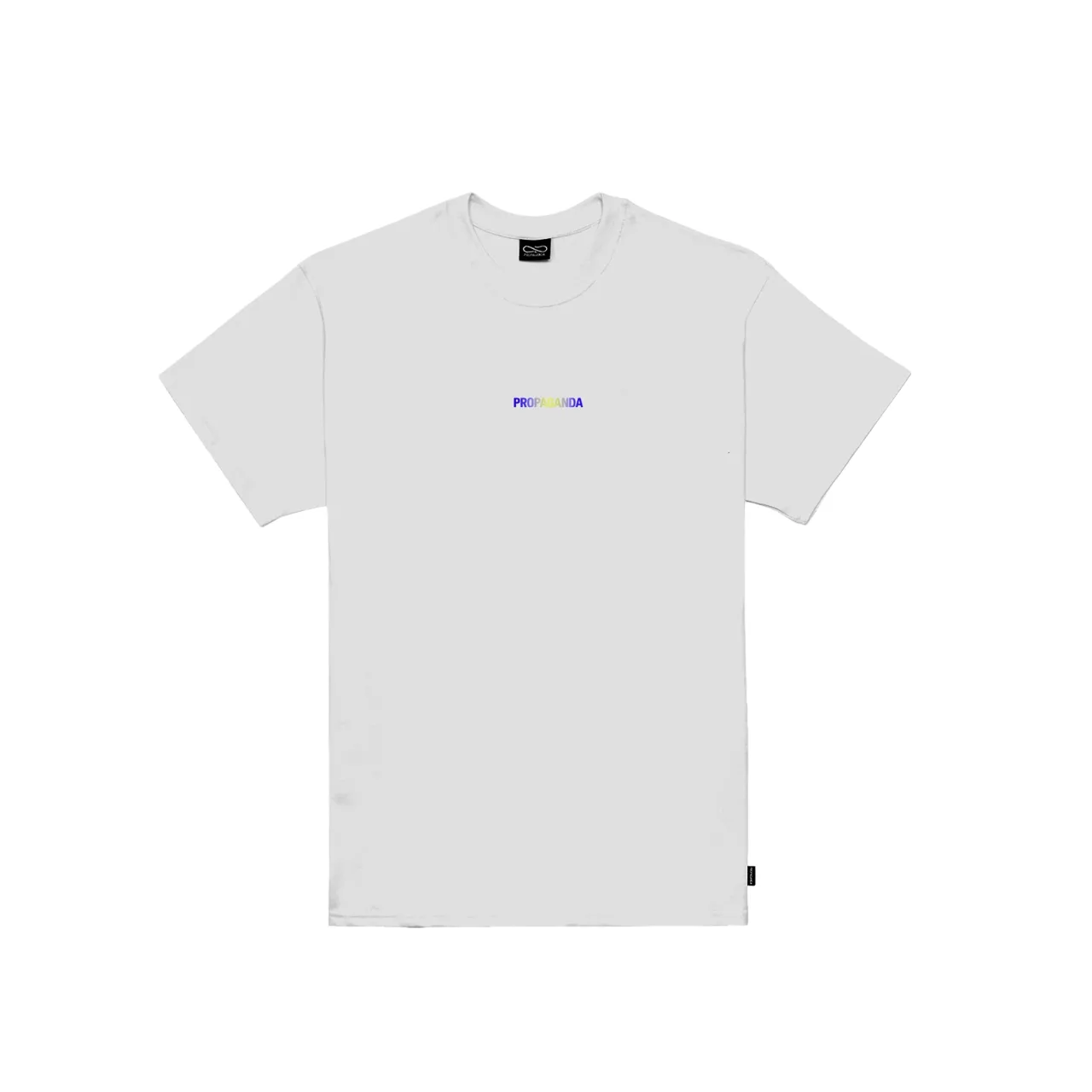 Propaganda men's short sleeve t-shirt with Ribs Gradient print 874-02 white