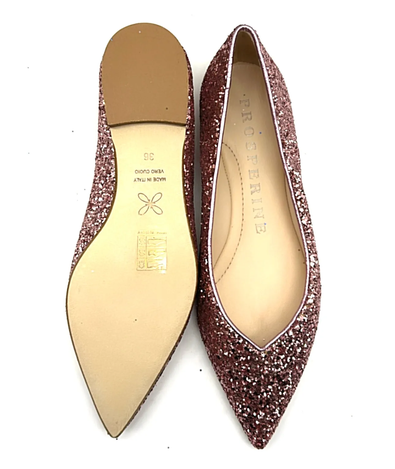 Prosperine - Ballerina glitter rosa antico