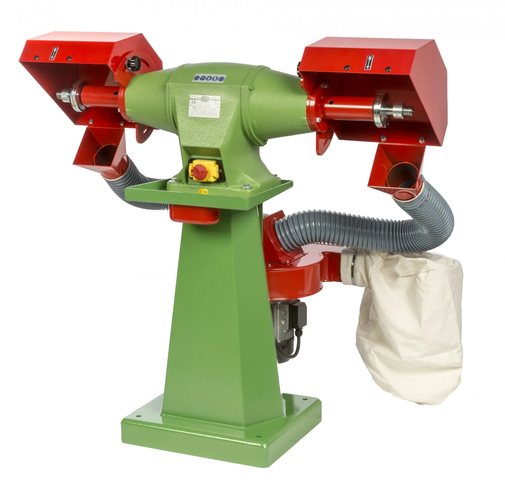 Pulitrice con aspiratore Nebes PA-7 serie industriale in ghisa - 5,0 HP trifase