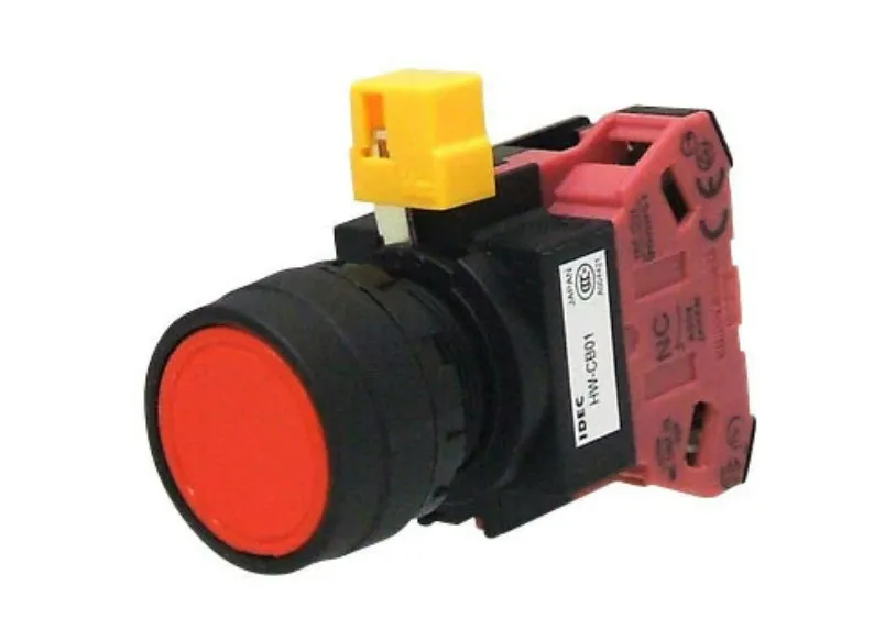 Pulsante Idec, Momentaneo, SPST, , IP20, IP65 Montaggio a pannello