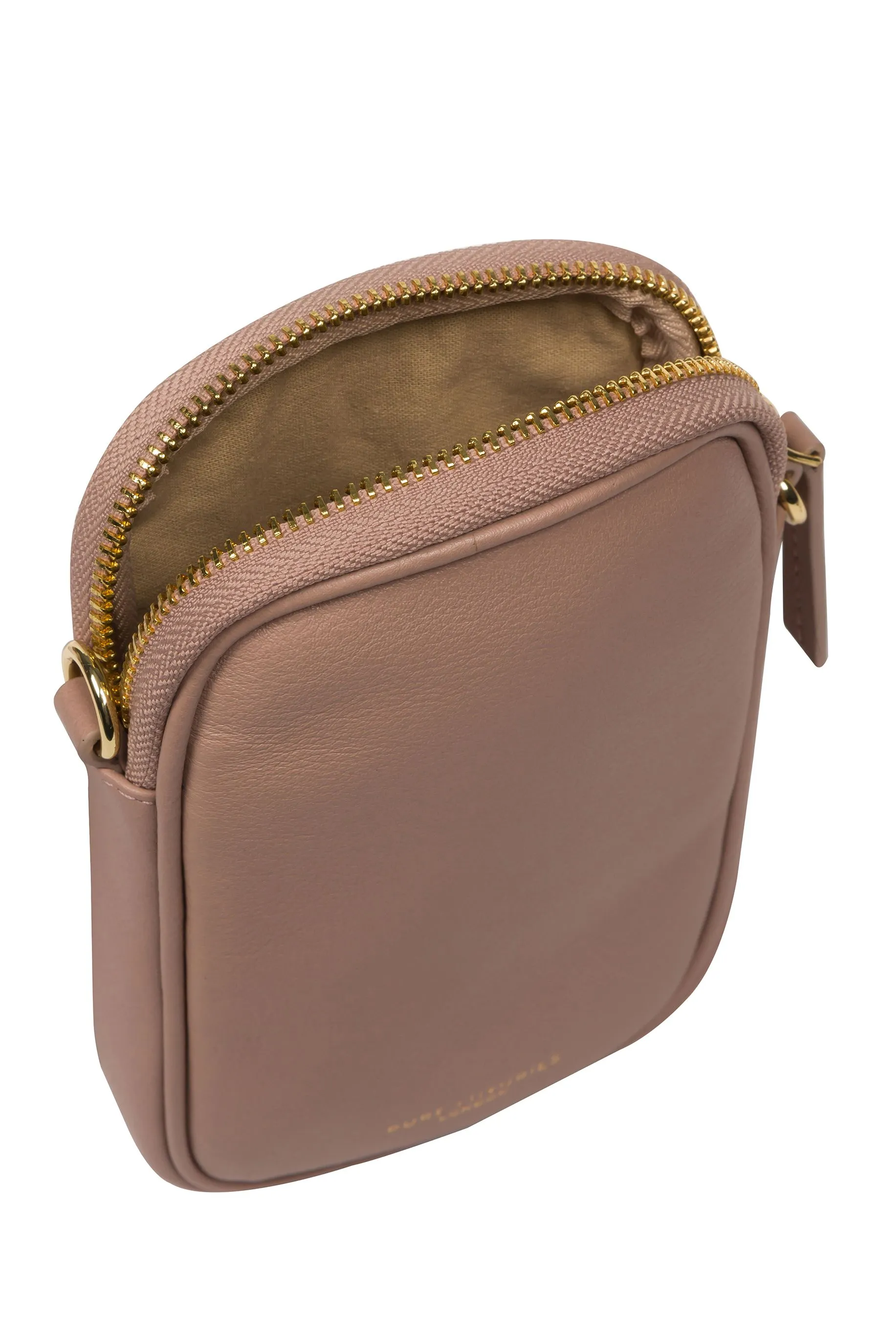 Pure Luxuries London - Alaina - Borsa per telefono a tracolla in pelle nappa