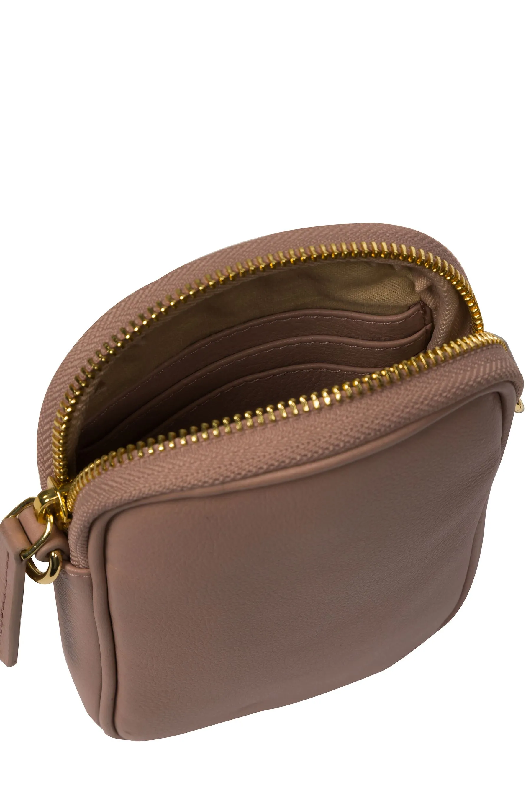 Pure Luxuries London - Alaina - Borsa per telefono a tracolla in pelle nappa