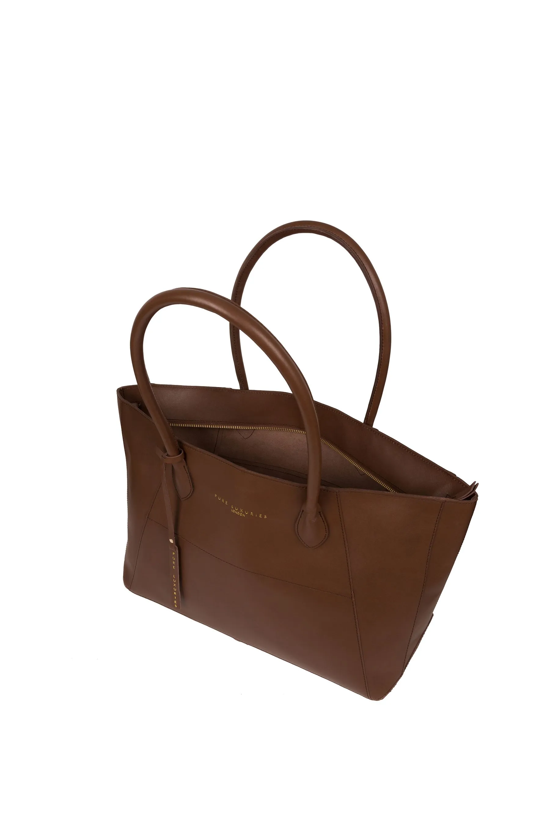 Pure Luxuries London - Storrington - Borsa tote in pelle con concia vegetale    