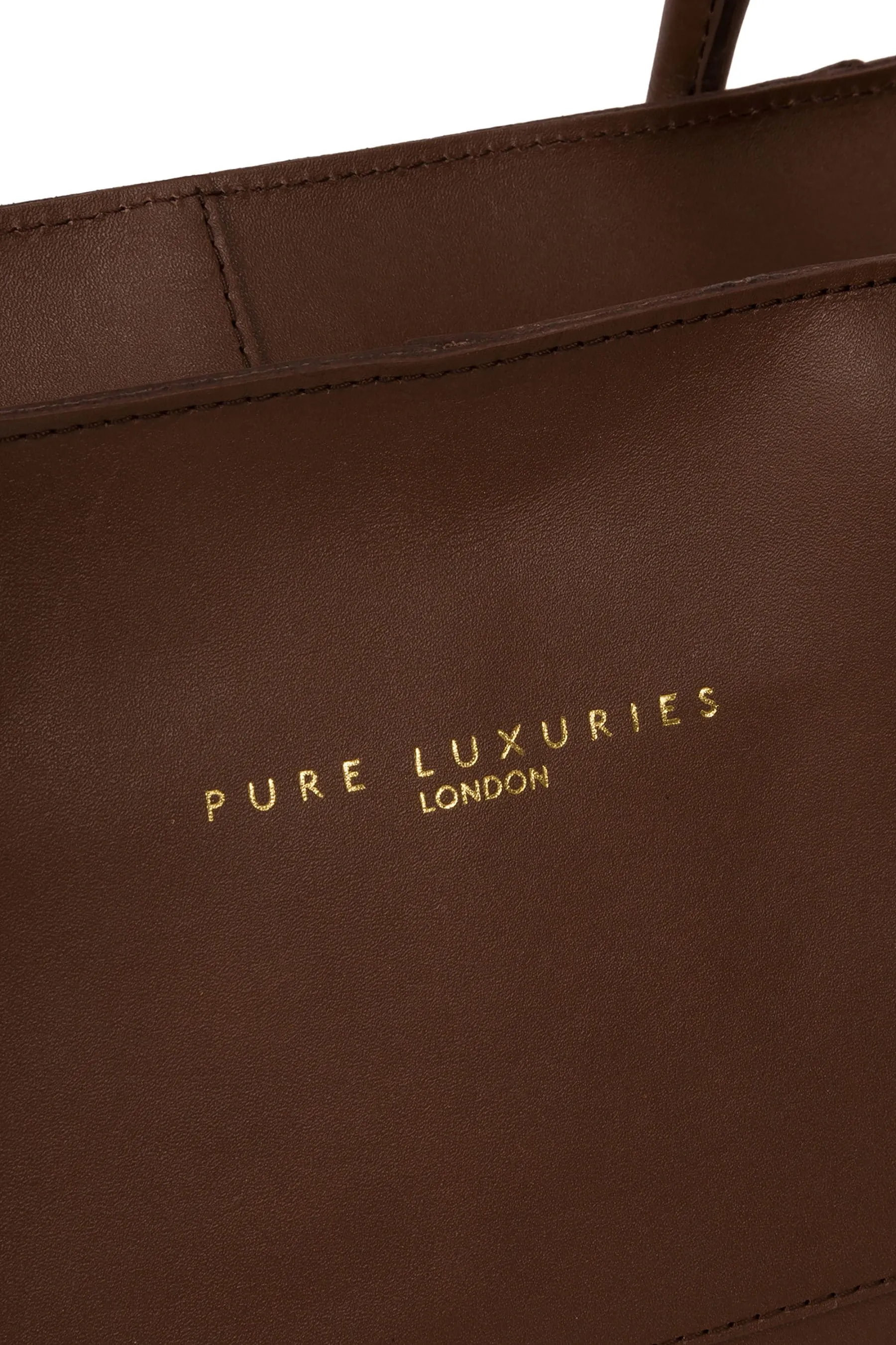 Pure Luxuries London - Storrington - Borsa tote in pelle con concia vegetale    