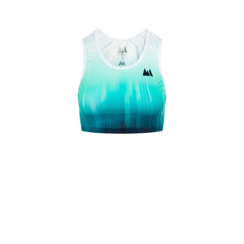 Race Verde Acqua Crop Top Donna