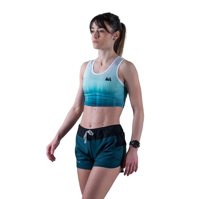 Race Verde Acqua Crop Top Donna