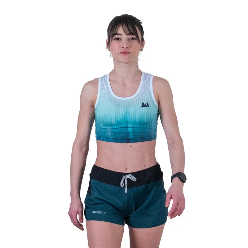 Race Verde Acqua Crop Top Donna