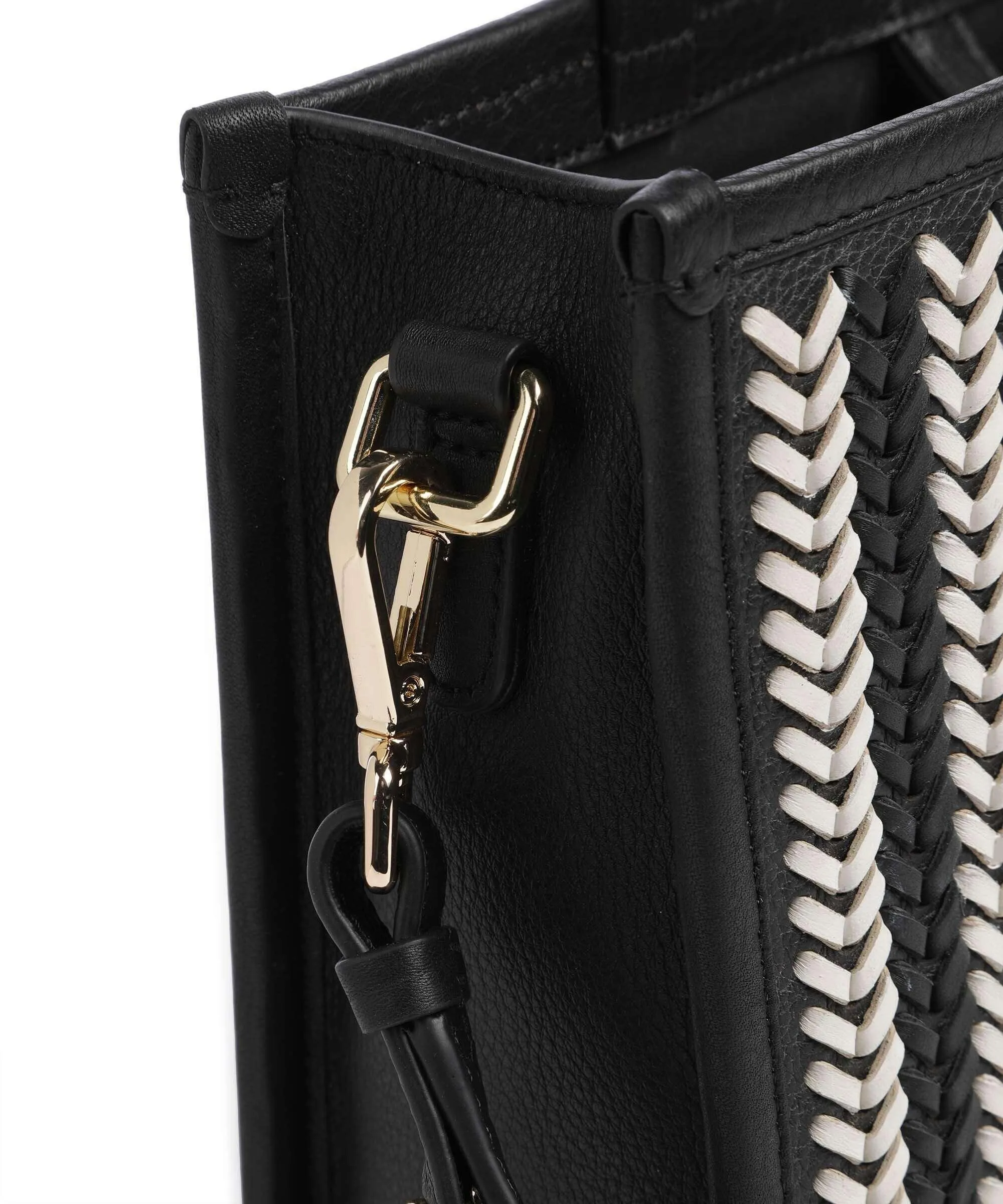 Radley London Audley Drive Borsa a mano pelle di vacchetta finemente grana nero/bianco  
